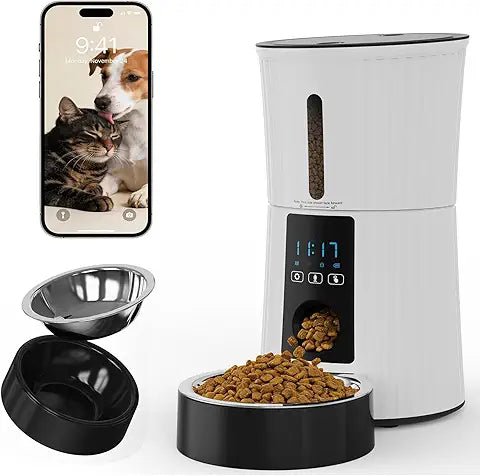 automatic pet feeder smart programmable cat and dog food dispenser with timer
