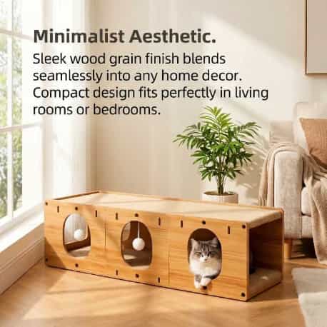 3 In 1 Cat Scratcher House & Tunnel: Why Modular Cat Furniture Is Changing Indoor Cat Living