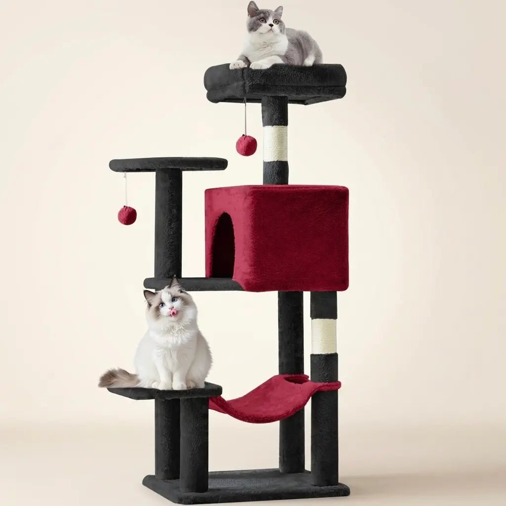 modern cat tree multi level scratching post for indoor cats