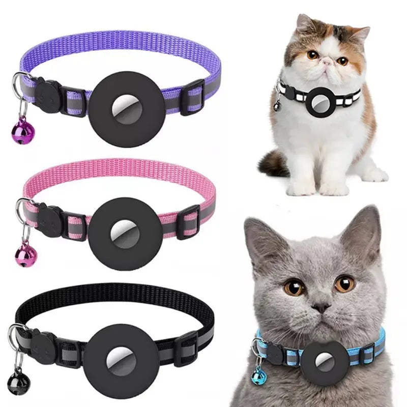 Reflective waterproof AirTag pet collar