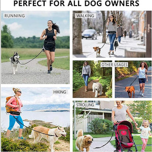 Running Leash with Water Bottle Holder