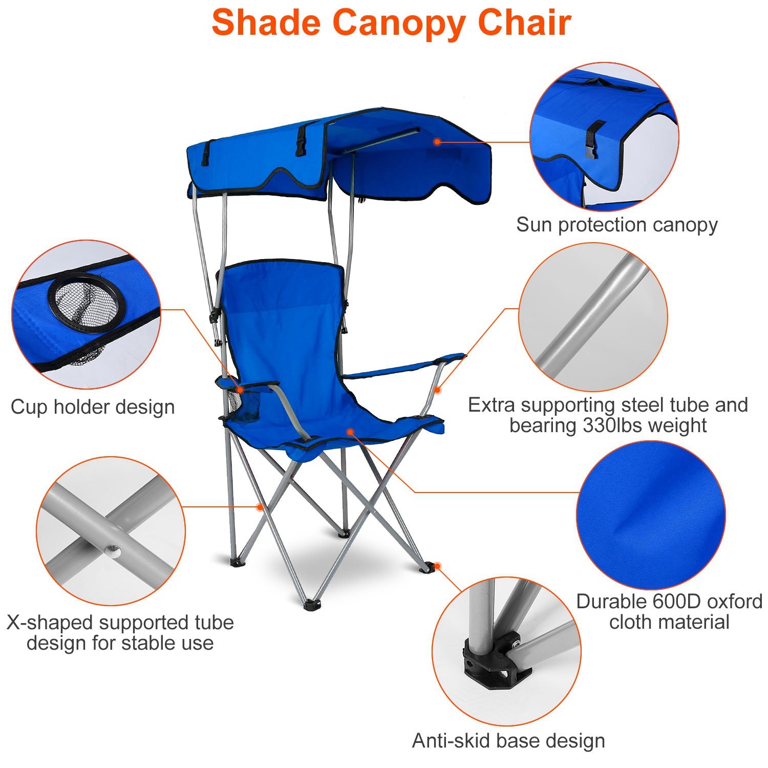 Comfortable outdoor chair with padded armrests and integrated cup holder for all-day relaxation