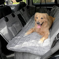 Anti-slip dog car seat cover with thick cushioned pet mat