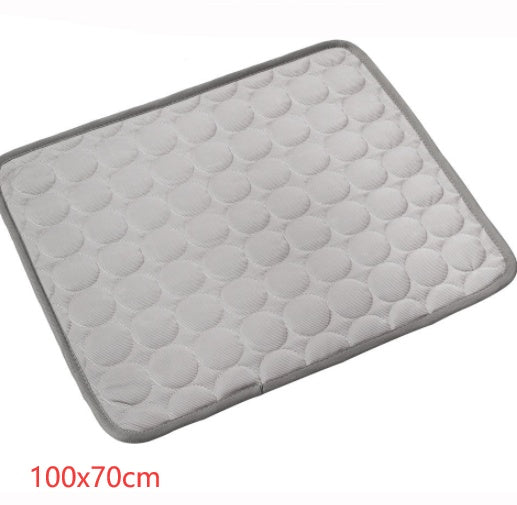 Ice silk cooling pet mat waterproof feature demonstration