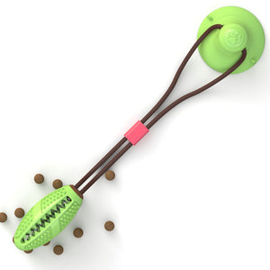 Silicone Suction Cup Dog Tug Toy for Chewing and Play