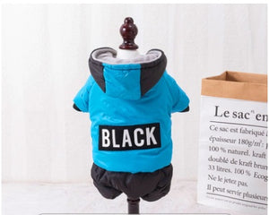 Cute dog winter clothes with cotton jacket design