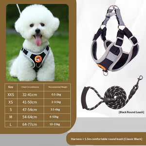 Color Options for Stylish Small Dog Harness and Leash Sets