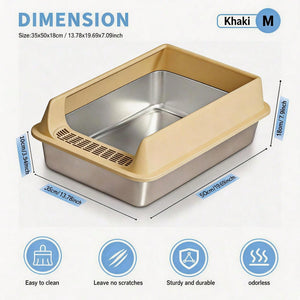 Cat Litter Box With Anti Tracking Pedal