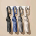Automatic folding umbrella with windproof steel frame and waterproof canopy for everyday travel