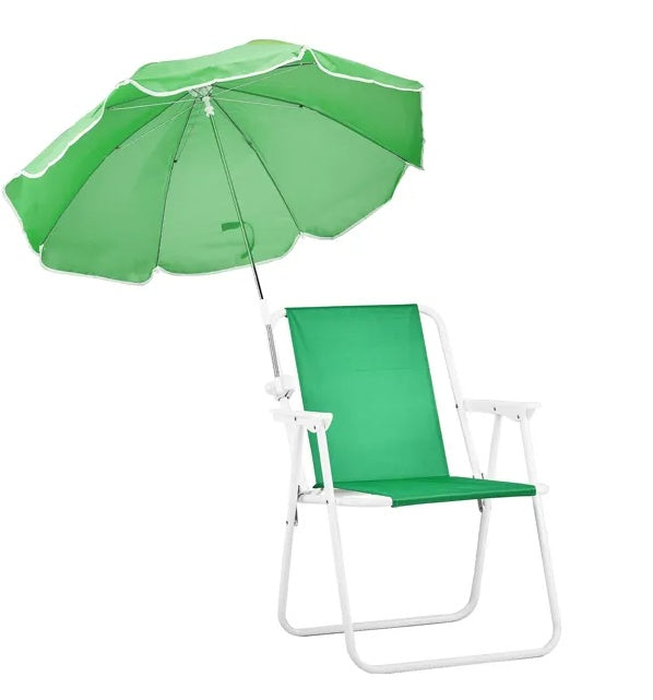 Portable folding chair with comfortable seat for camping fishing and picnics