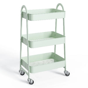 narrow rolling storage cart for small spaces between fridge and cabinet organizer with wheels