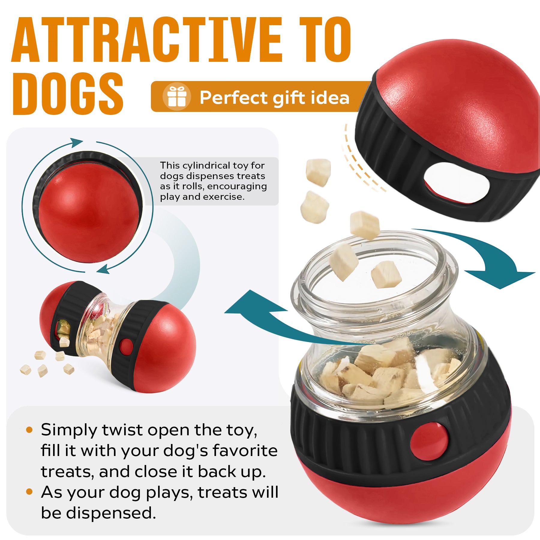 Food Dispensing Dog Ball