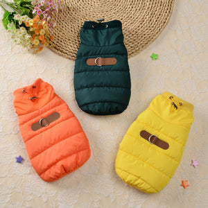 Thick Cotton Dog Clothes for Outdoor Walks