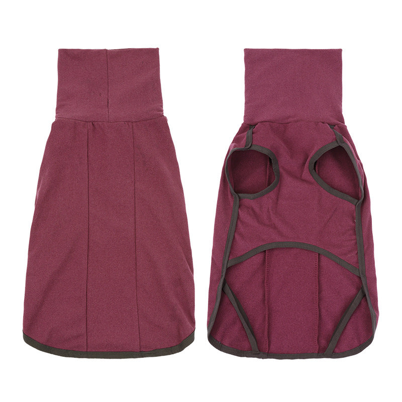 Wine Red Knit Sweater for Dogs