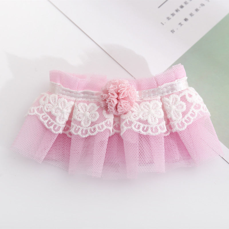 Cute bow pearl cat collar