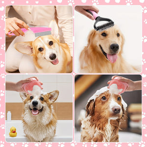 Pink Dog Grooming Tools Set for At-Home Coat Care