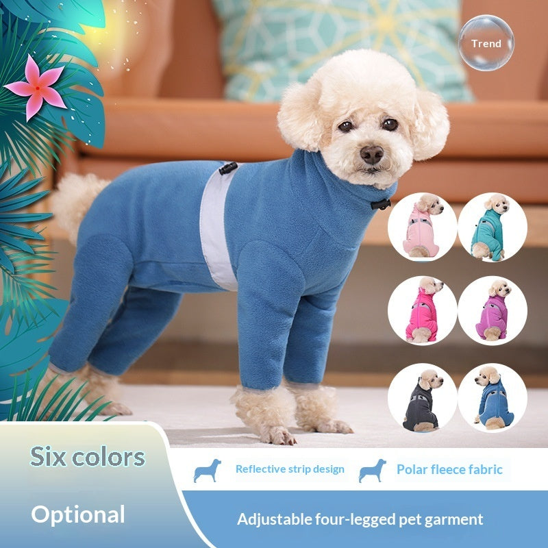 Four-Legged Warm Dog Coat for Autumn and Winter