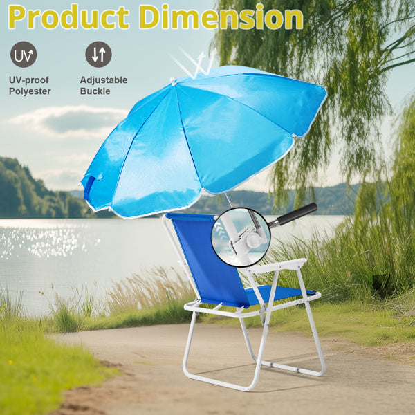 Lightweight folding camping chair designed for travel, picnics, concerts, and outdoor activities
