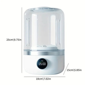 Personal mini washing machine providing efficient cleaning for small laundry loads and delicate fabrics