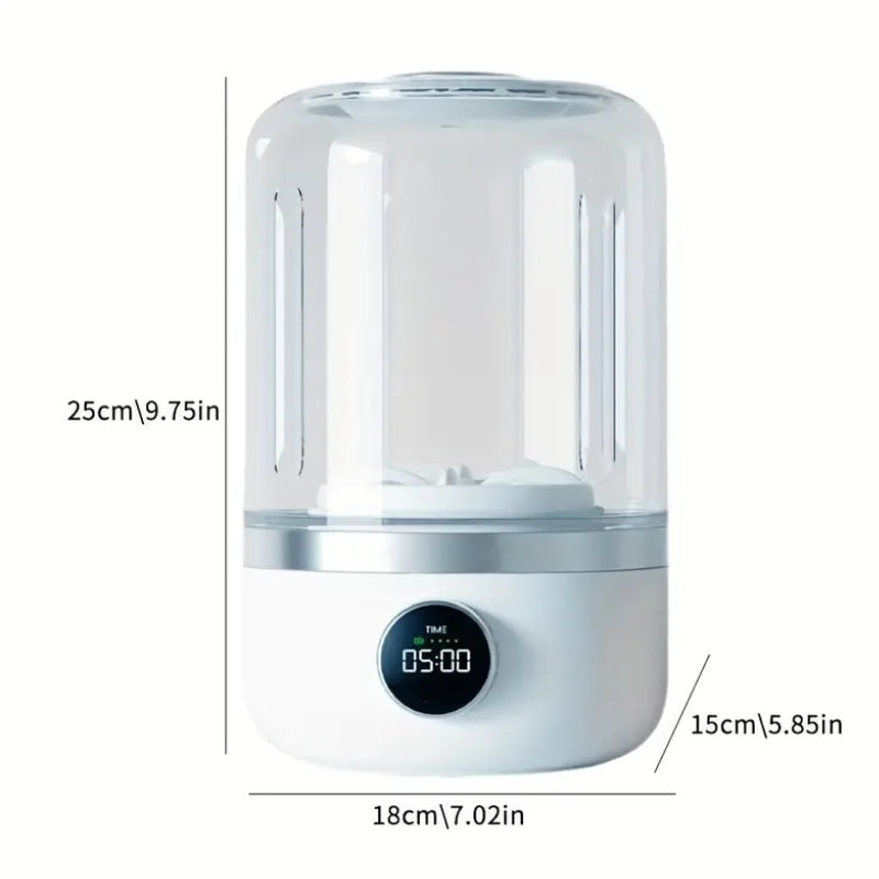 Personal mini washing machine providing efficient cleaning for small laundry loads and delicate fabrics