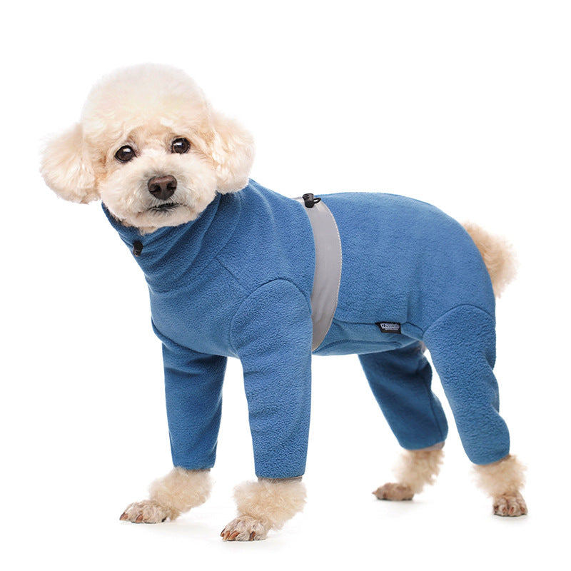 Polyester Dog Coat with Four-Legged Coverage