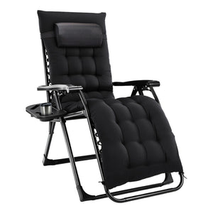Ergonomic reclining outdoor chair designed to reduce pressure and provide full-body relaxation