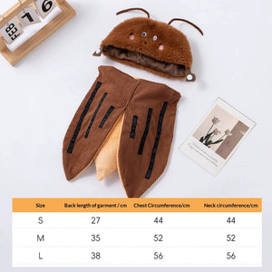 Two-legged bee costume for dogs