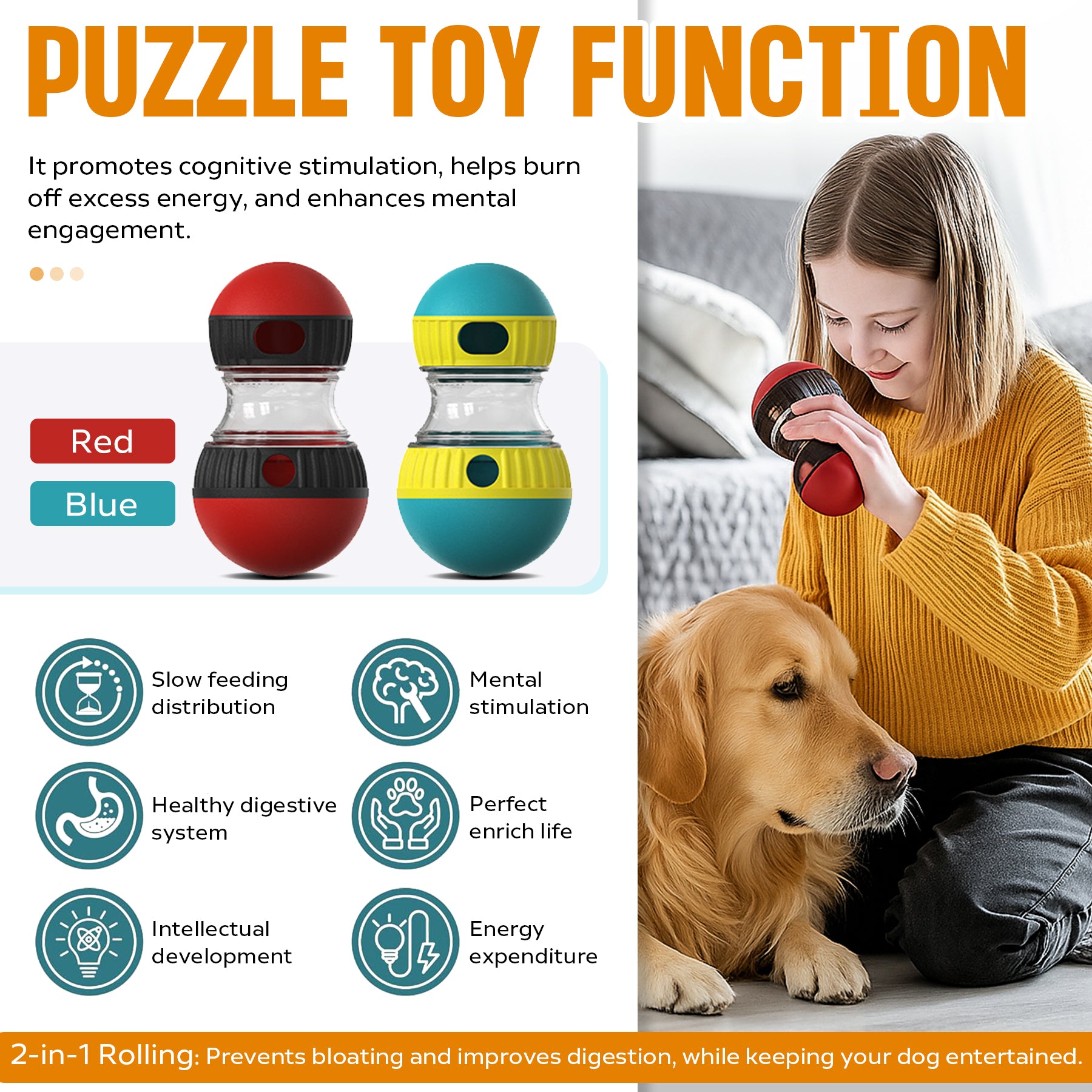 Adjustable Slow Feeder Dog Toy