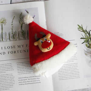 Classic Christmas scarf and hat set for pets