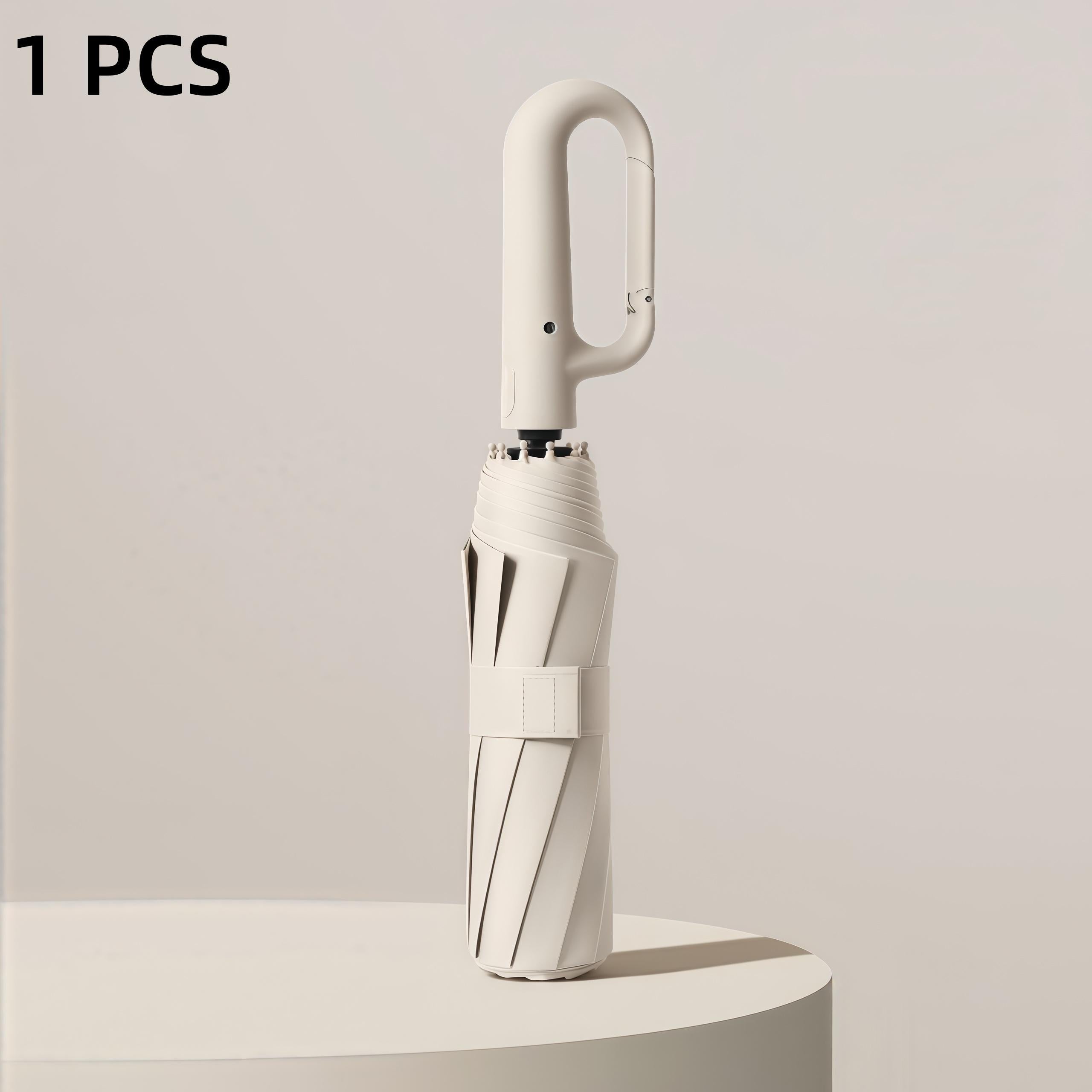 Portable waterproof umbrella for commuting, business travel, and everyday carry