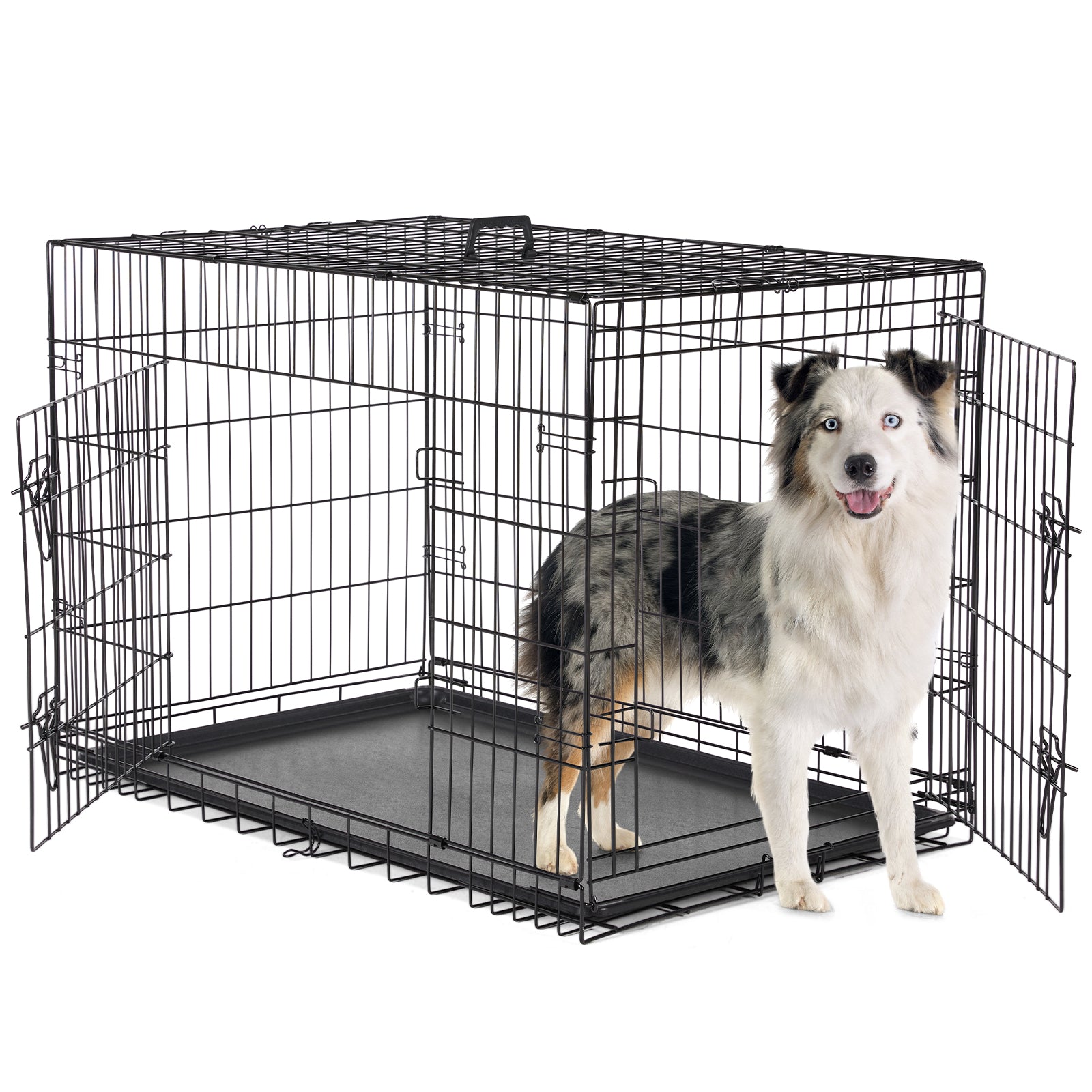 Stylish Indoor Metal Dog Kennel by ByAzora for Home Training