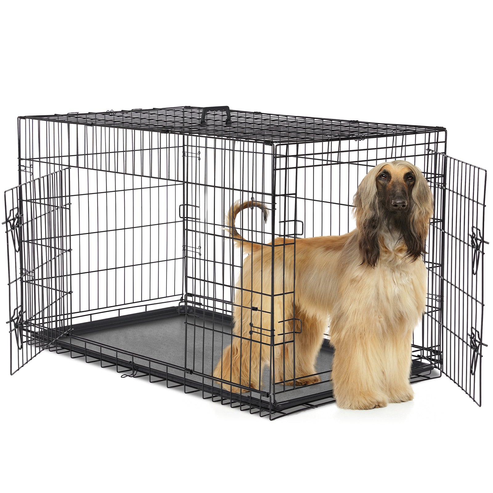 Lightweight Portable Dog Crate by ByAzora for Car Travel and Trips