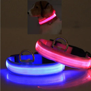 adjustable LED halo collar for pets comfortable fit