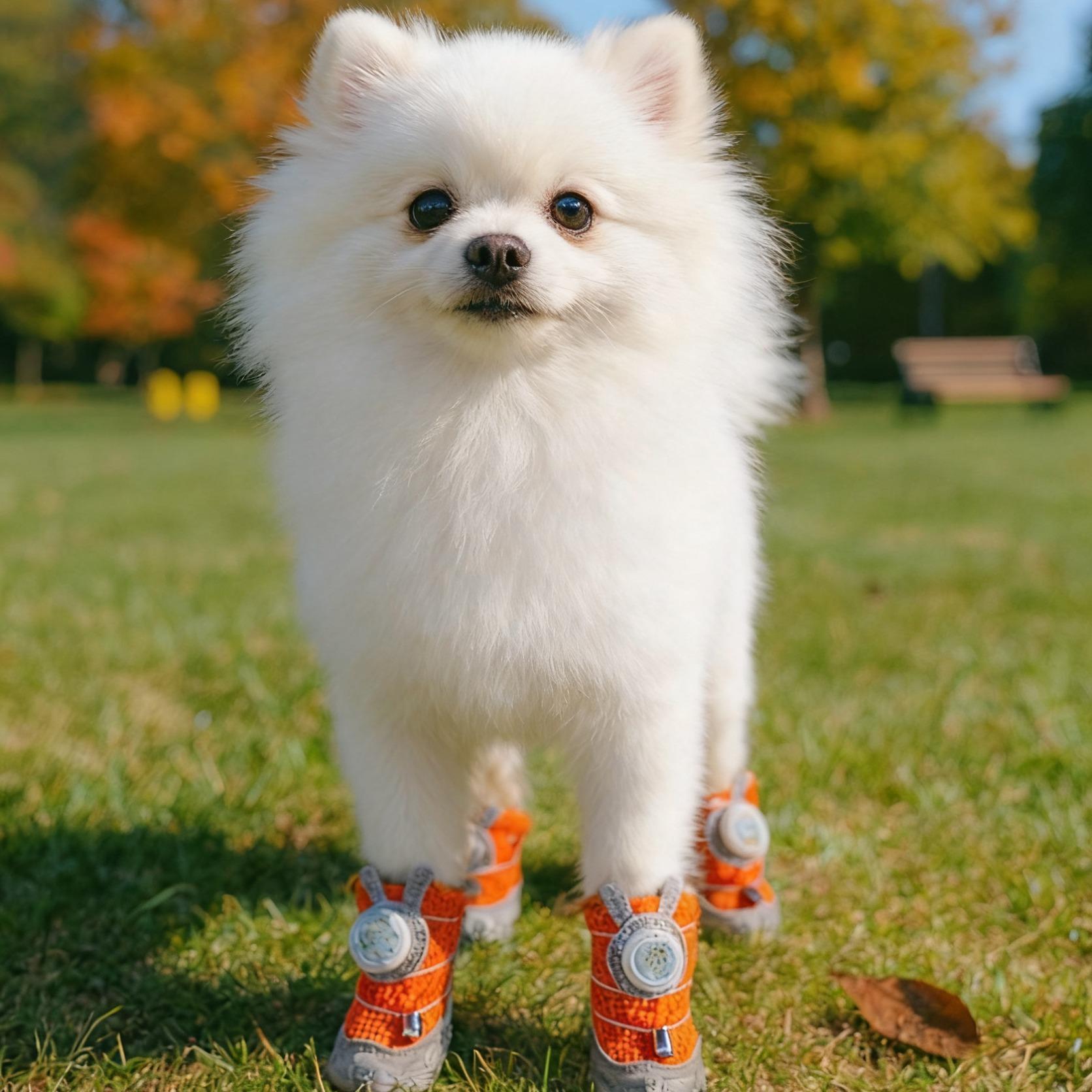 Anti-slip dog paw protector boots for outdoor walking