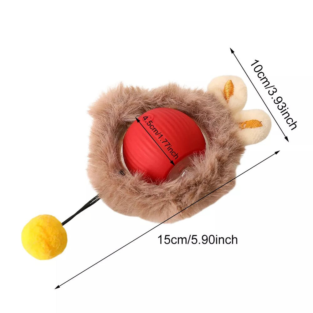 Automatic rotating pet toy for active cats