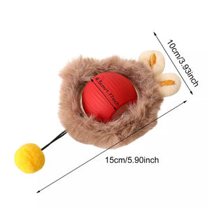 Automatic rotating pet toy for active cats