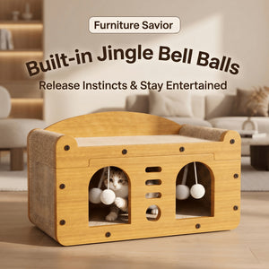 Corrugated Cardboard Cat Scratcher House