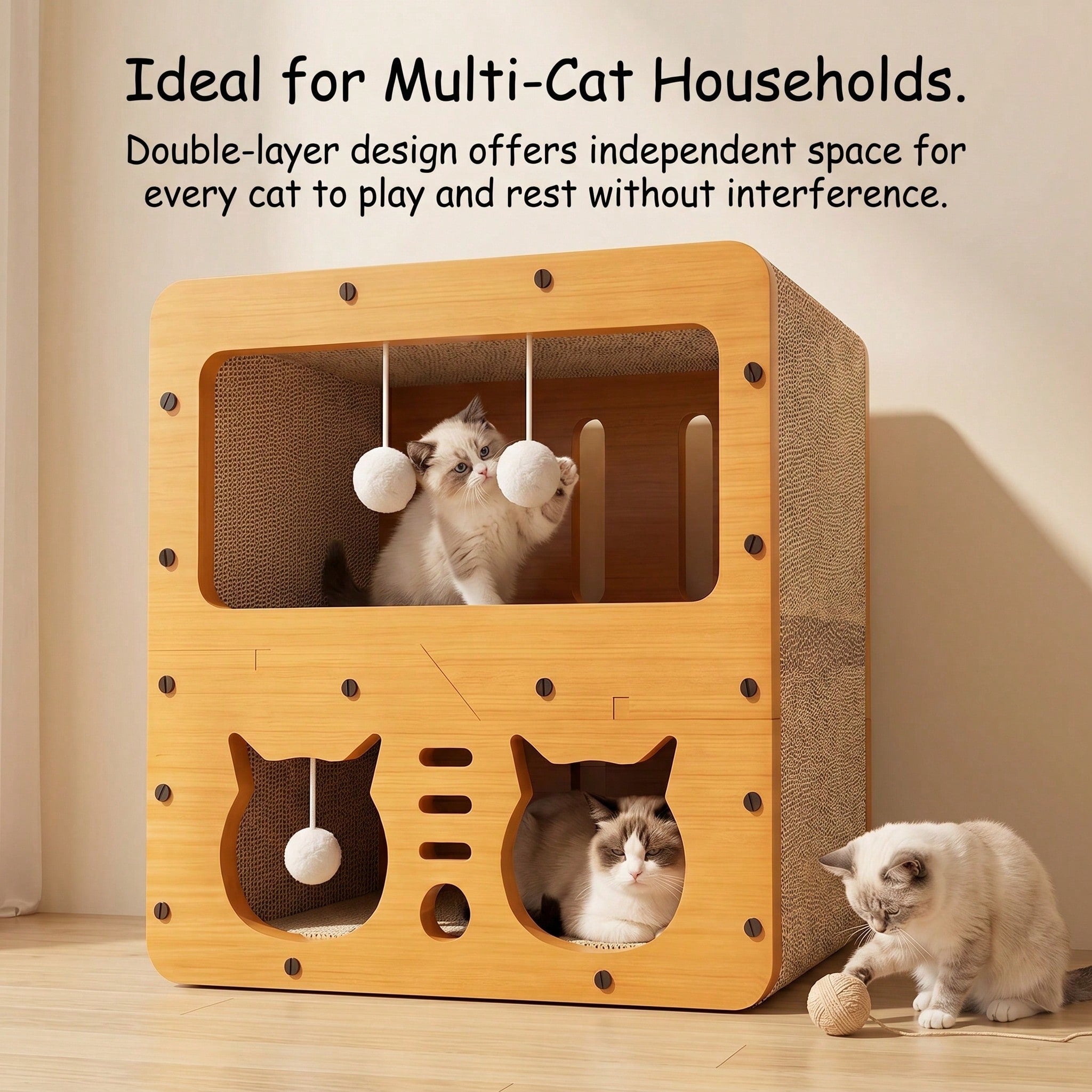 Indoor Cat Hideaway Cave Bed