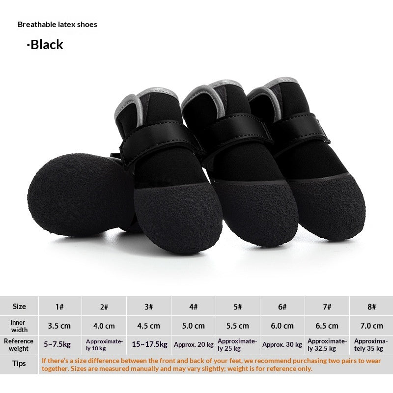 Breathable Pet Dog Boots with Flexible Fabric Upper