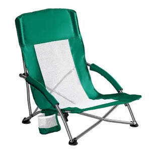Folding Camp Chair With Storage Pocket