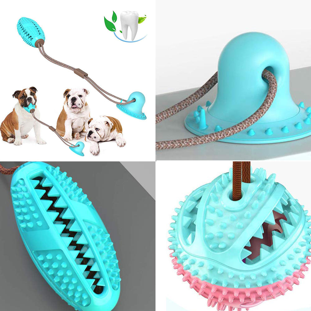 Silicone Dog Tug Toy for Interactive Chewing and Play