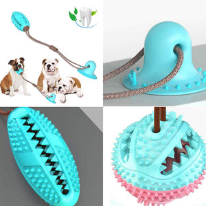 Silicone Dog Tug Toy for Interactive Chewing and Play