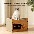 Bubble fish shape cat scratcher sofa with teaser balls