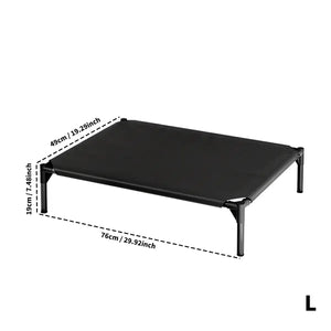 Premium breathable pet cot helping keep dogs cool and off the ground
