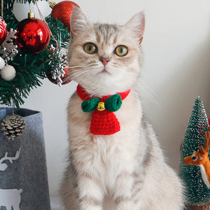 Christmas cape and matching hat set for pets