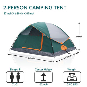 spacious camping tent interior for 4 person sleeping area