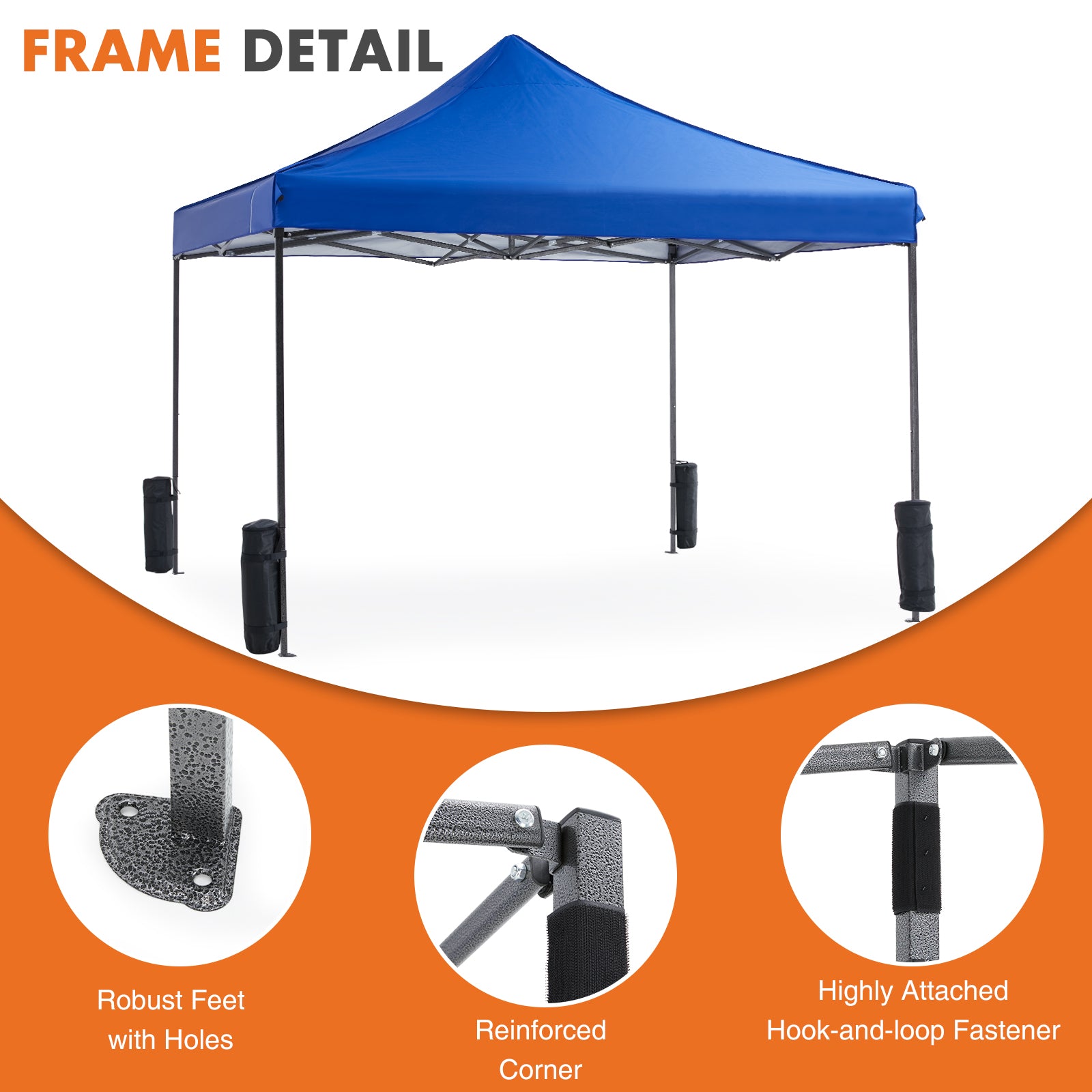 gray 10x10 canopy tent portable outdoor event shelter