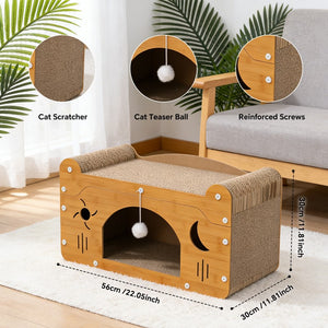 Cardboard cat lounge sofa scratcher for large cats