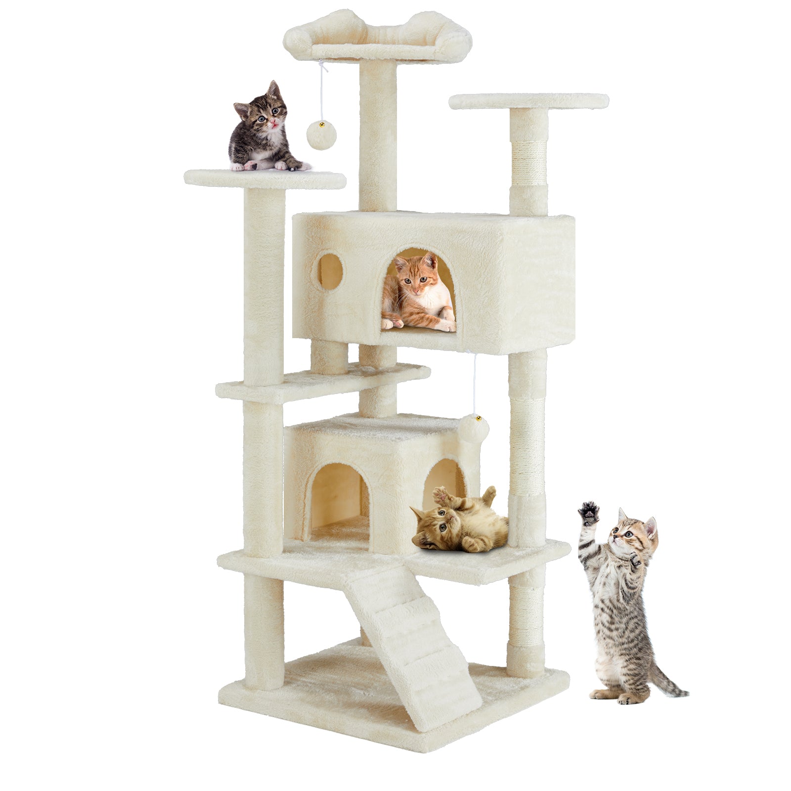 multi functional cat treehouse for indoor cats