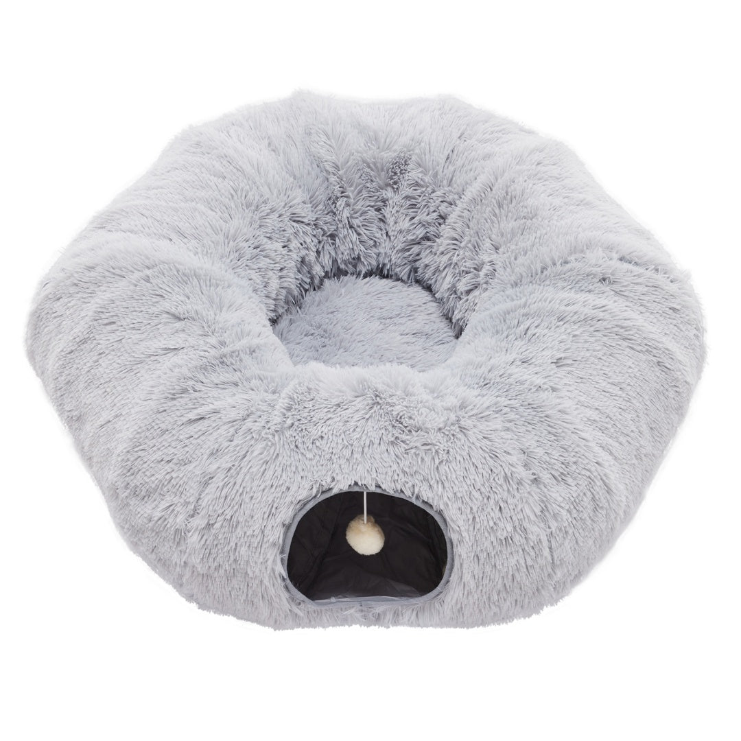 cat bed tunnel design for comfortable sleep and play